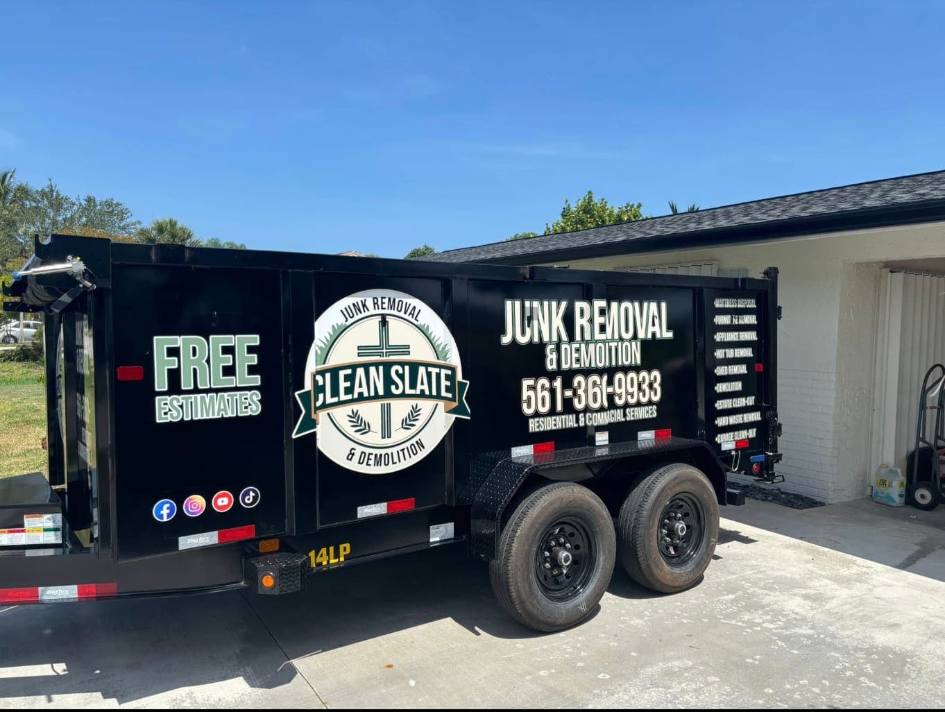 Job or truck photograph captured from Clean Slate’s live site