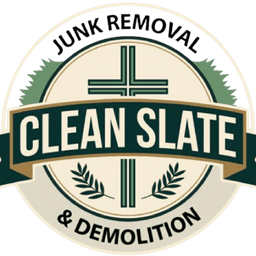 Clean Slate Junk Removal & Demolition circular badge logo